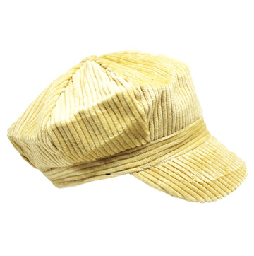 Tan Corduroy 8 Panel Poor Boy Cap