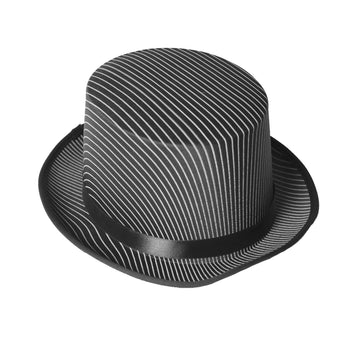 20s Gangster Pinstripe Top Hat