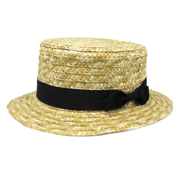 1920s Gatsby Straw Hat  with Ribbon