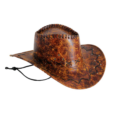 Light Brown Vinyl Cowboy Hat