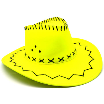 Fluro Yellow Cowboy Hat