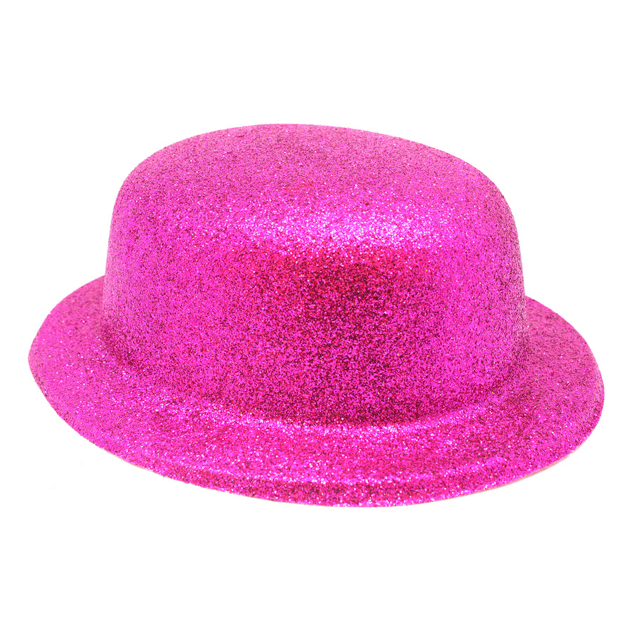 Glitter Bowler Hat (Pink)