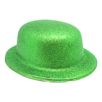 Glitter Bowler Hat (Green)