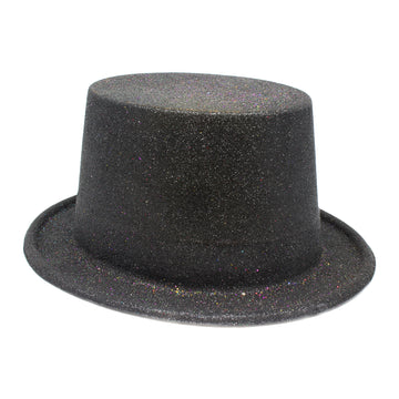 Glitter Top Hat (Black)