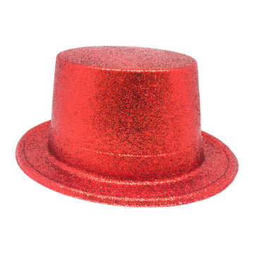 Glitter Top Hat (Red)