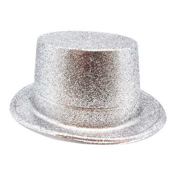 Glitter Top Hat (Silver)