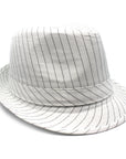 WhitePinstripe Trilby Hat