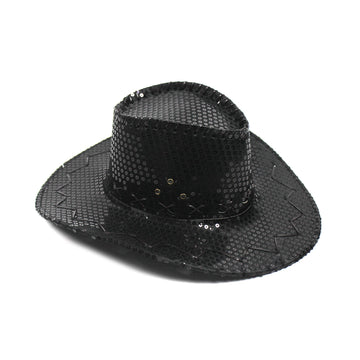 Black Sequin Cowboy Hat