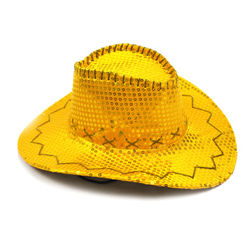 Gold Sequin Cowboy Hat