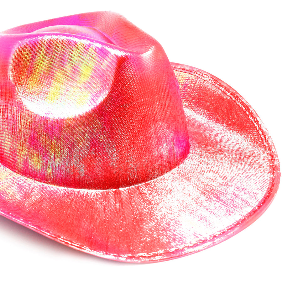 Red Metallic Cowboy Hat