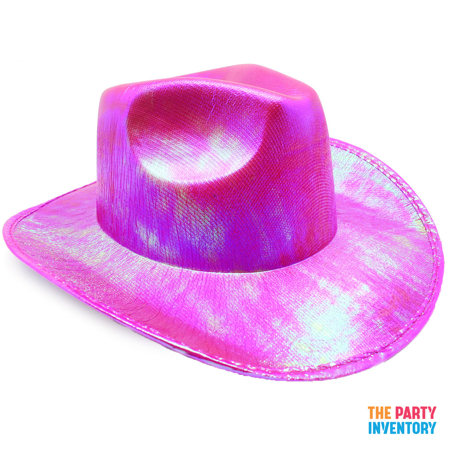 Hot Pink Metallic Cowboy Hat