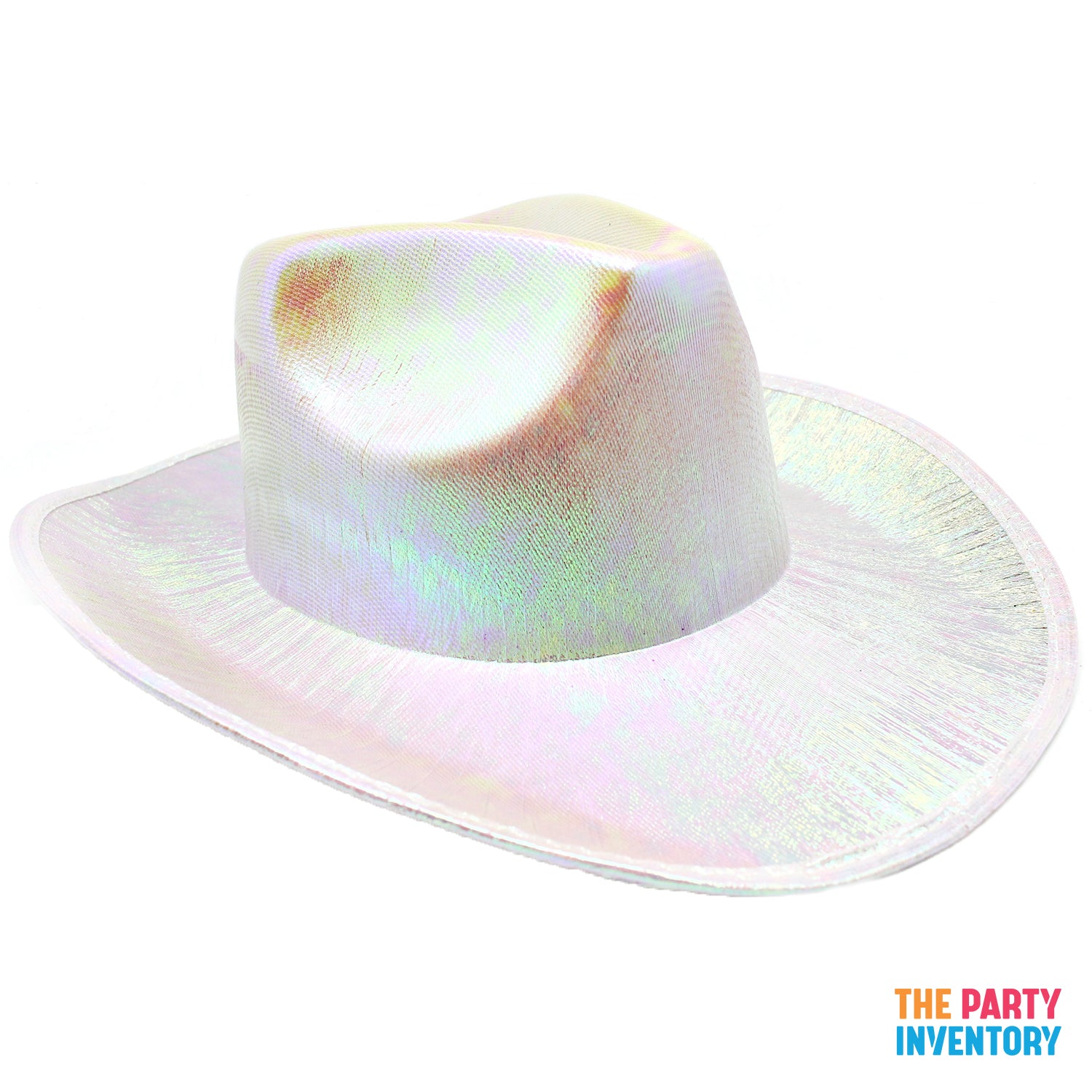 White Metallic Cowboy Hat