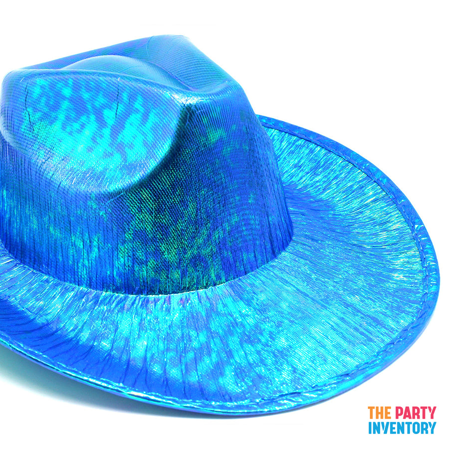 Blue Metallic Cowboy Hat