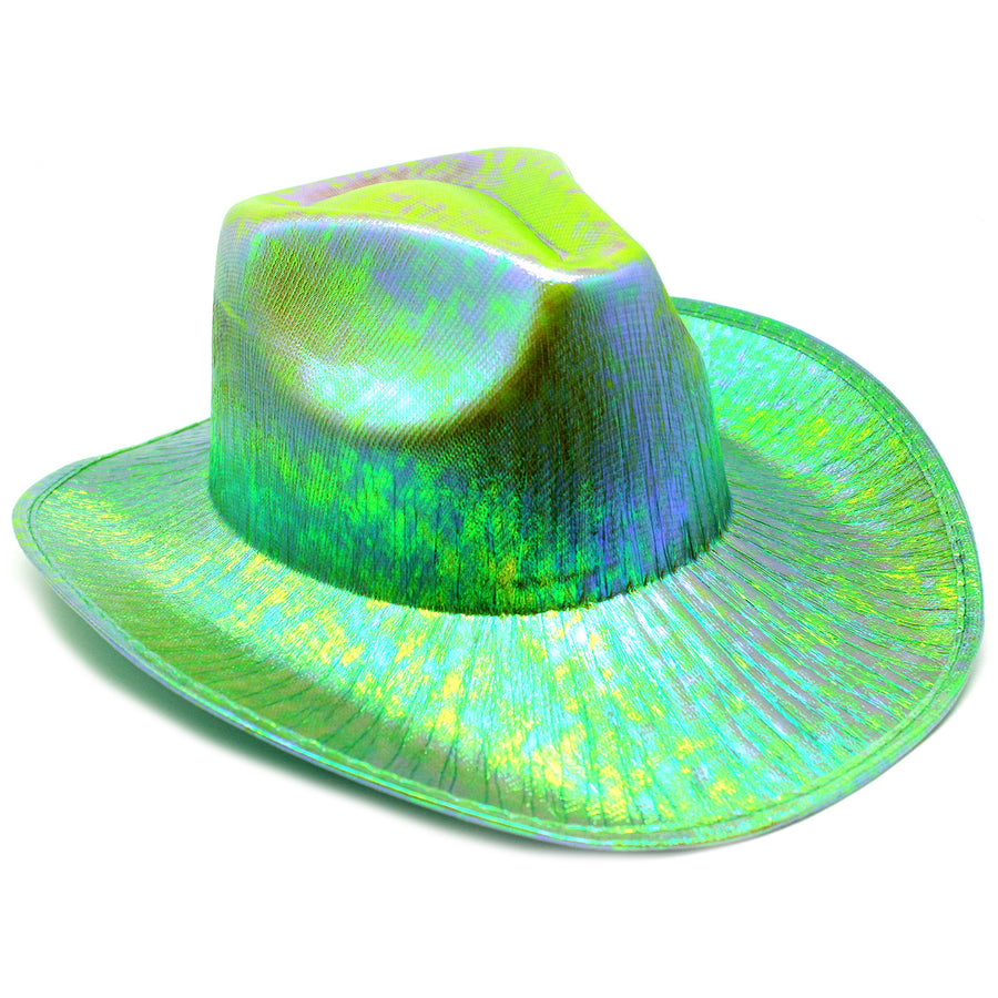 Green Metallic Cowboy Hat