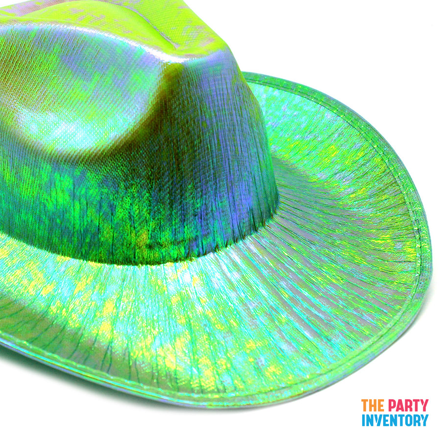 Green Metallic Cowboy Hat