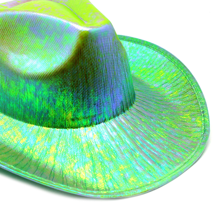 Green Metallic Cowboy Hat