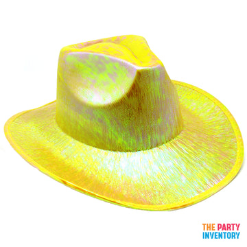 Yellow Metallic Cowboy Hat