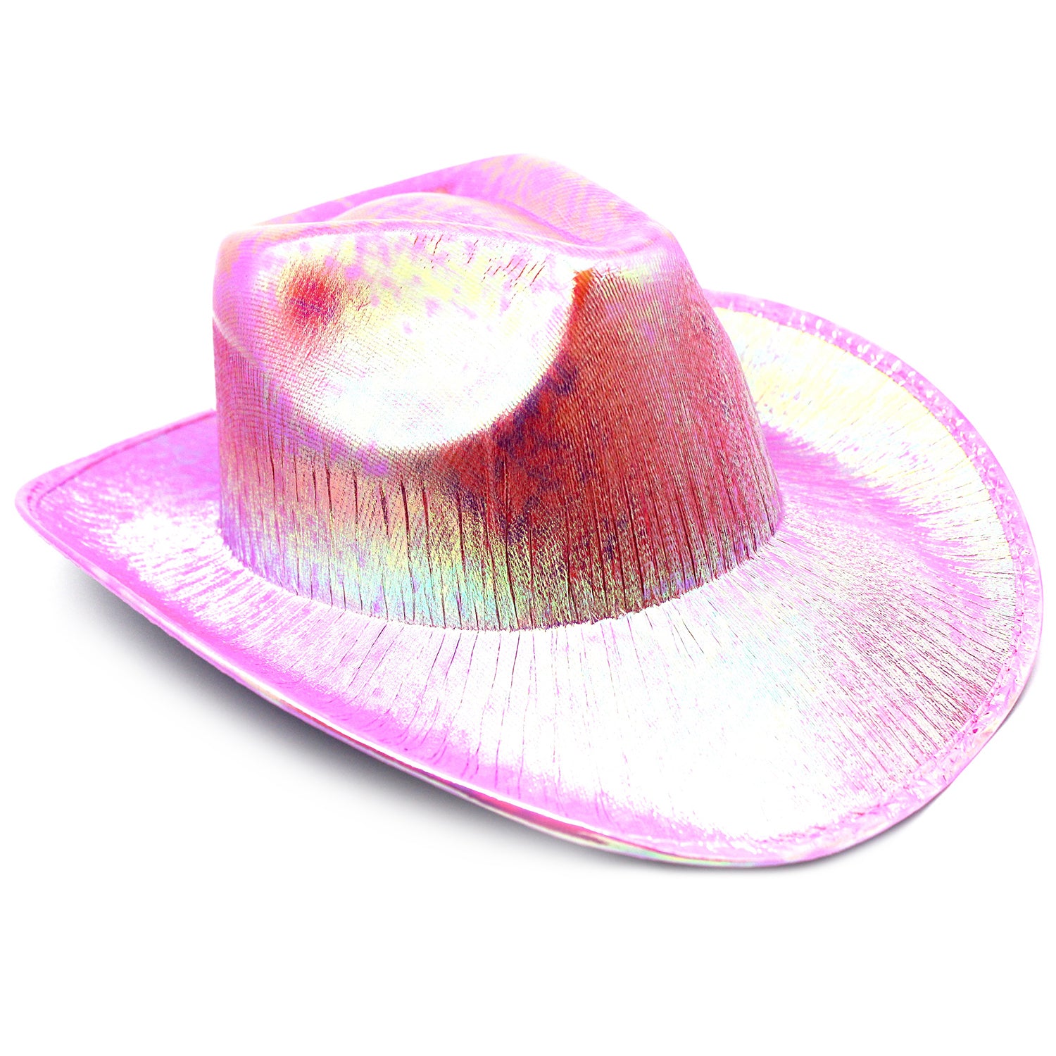 Light Pink Metallic Cowboy Hat