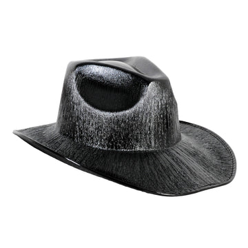 Black Metallic Cowboy Hat