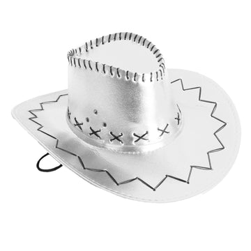 Metallic Cowboy Hat (Silver)