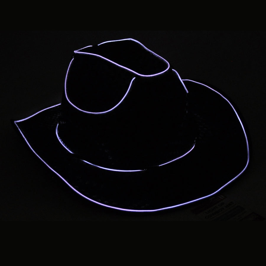 Black Sequin Cowboy Hat (Light Up)