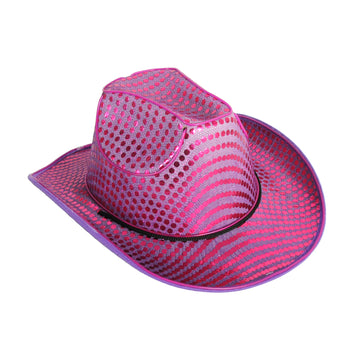 Purple Sequin Cowboy Hat (Light Up)