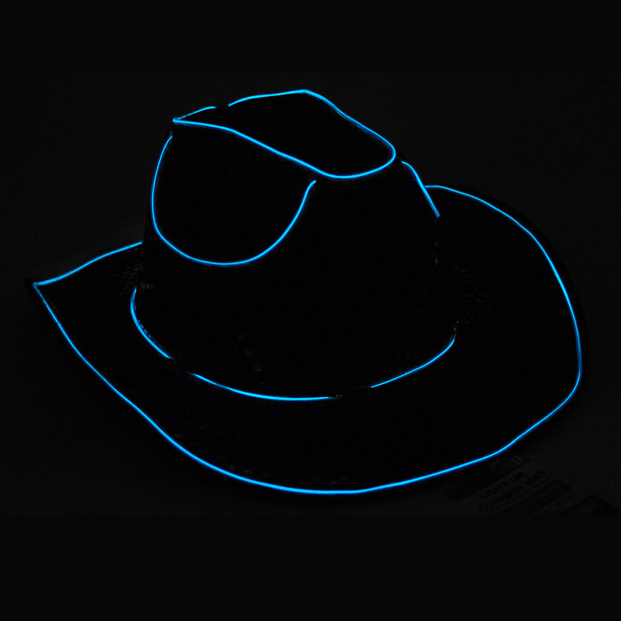 Blue Sequin Cowboy Hat (Light Up)