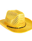 Yellow Gold Sequin Cowboy Hat (Light Up)