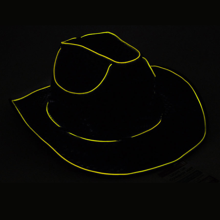 Yellow Gold Sequin Cowboy Hat (Light Up)