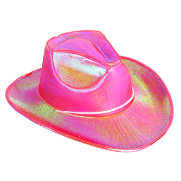 Pink Metallic Cowboy Hat (Light Up)