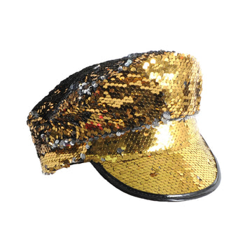 Gold Sequin Cap
