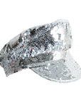 Silver Sequin Cap