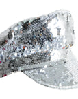 Silver Sequin Cap