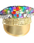 Deluxe Rainbow Gold Studded Cap
