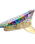 Deluxe Rainbow Gold Studded Cap