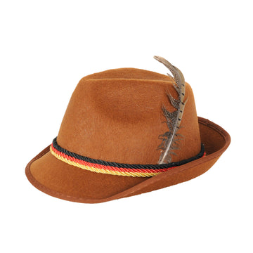 German Trilby Hat (Brown)