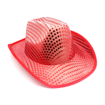 Red Sequin Cowboy Hat