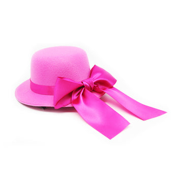 Small Hot Pink Hair Hat with Bow