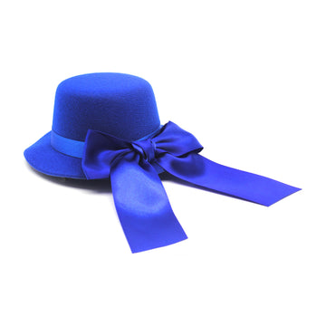 Small Blue Hair Hat with Bow