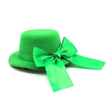 Small Green Hair Hat with Bow