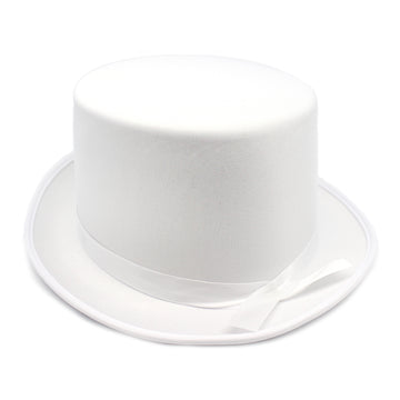 White Satin Top Hat