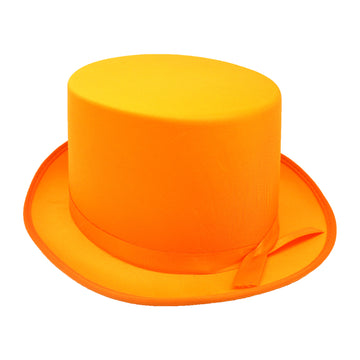Orange Satin Top Hat