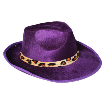 Purple Velvet Pimp Hat
