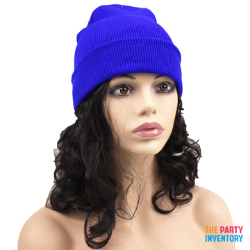 Plain Colour Beanie (Blue)