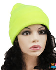 Plain Colour Beanie (Fluro Yellow)