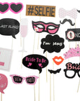 Pink Hens Party Photo Prop Kit