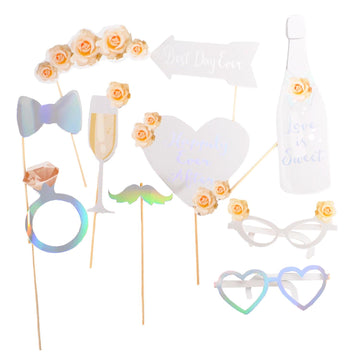 Happily Ever After Wedding Photo Props Kit