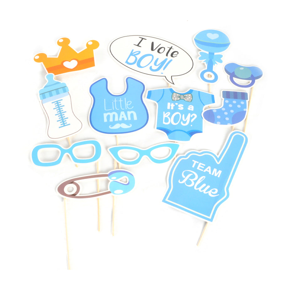 Boy or Girl Gender Reveal Photo Prop Kit