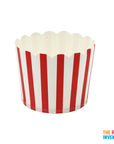 Red Thin Stripe Paper Cupcake Cups (25pk)