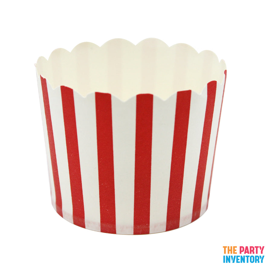 Red Thin Stripe Paper Cupcake Cups (25pk)